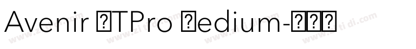 Avenir LTPro Medium字体转换